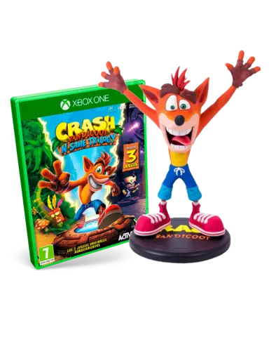 Comprar Crash Bandicoot: N. Sane Trilogy + Figura Crash Bandicoot 23 cm Xbox One Pack merchandising