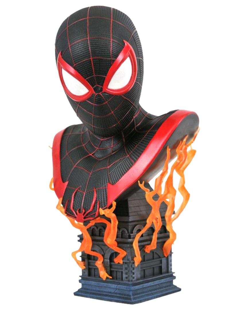 Busto spiderman miles morales 25cm