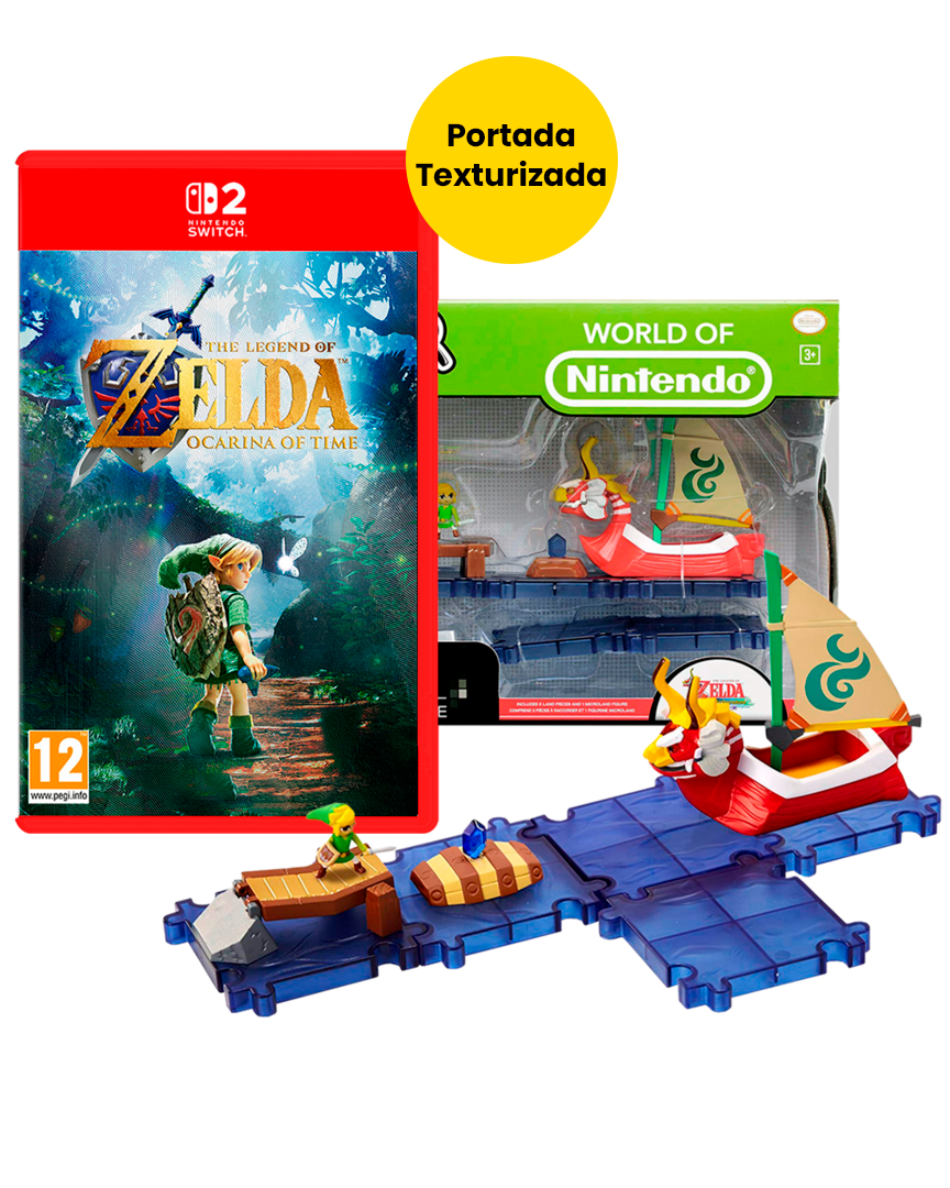 The legend of zelda: ocarina of time + set de escenario the legend of zelda king of red lions