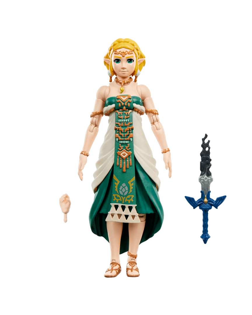 Figura princess zelda the legend of zelda: tears of the kingdom heroes of hyrule hasbro