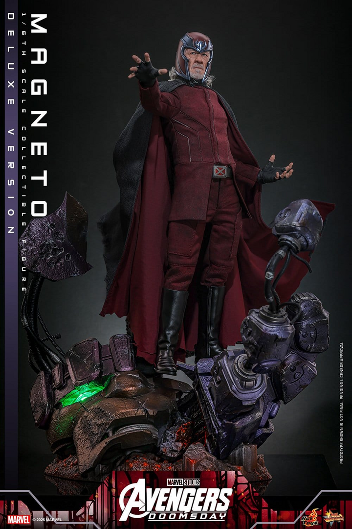 Figura magneto avengers: doomsday movie masterpiece deluxe ver. 1/6 hot toys
