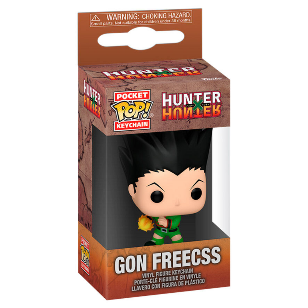 Funko Pop! Keychain: HxH - Gon Freecss - Hunter X Hunter (HXH) - Minifigura de Vinilo Coleccionable Llavero Original - Relleno de Calcetines - Idea de Regalo- Mercancia Oficial - Anime Fans