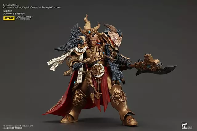 Reservar Figura Capitán Constantin Valdor Custodios Warhammer JoyToy Figuras Estándar