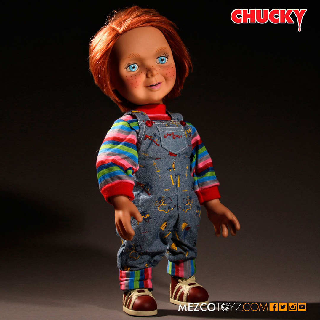 Figura articulada parlante muñeco diabolico chucky 38cm