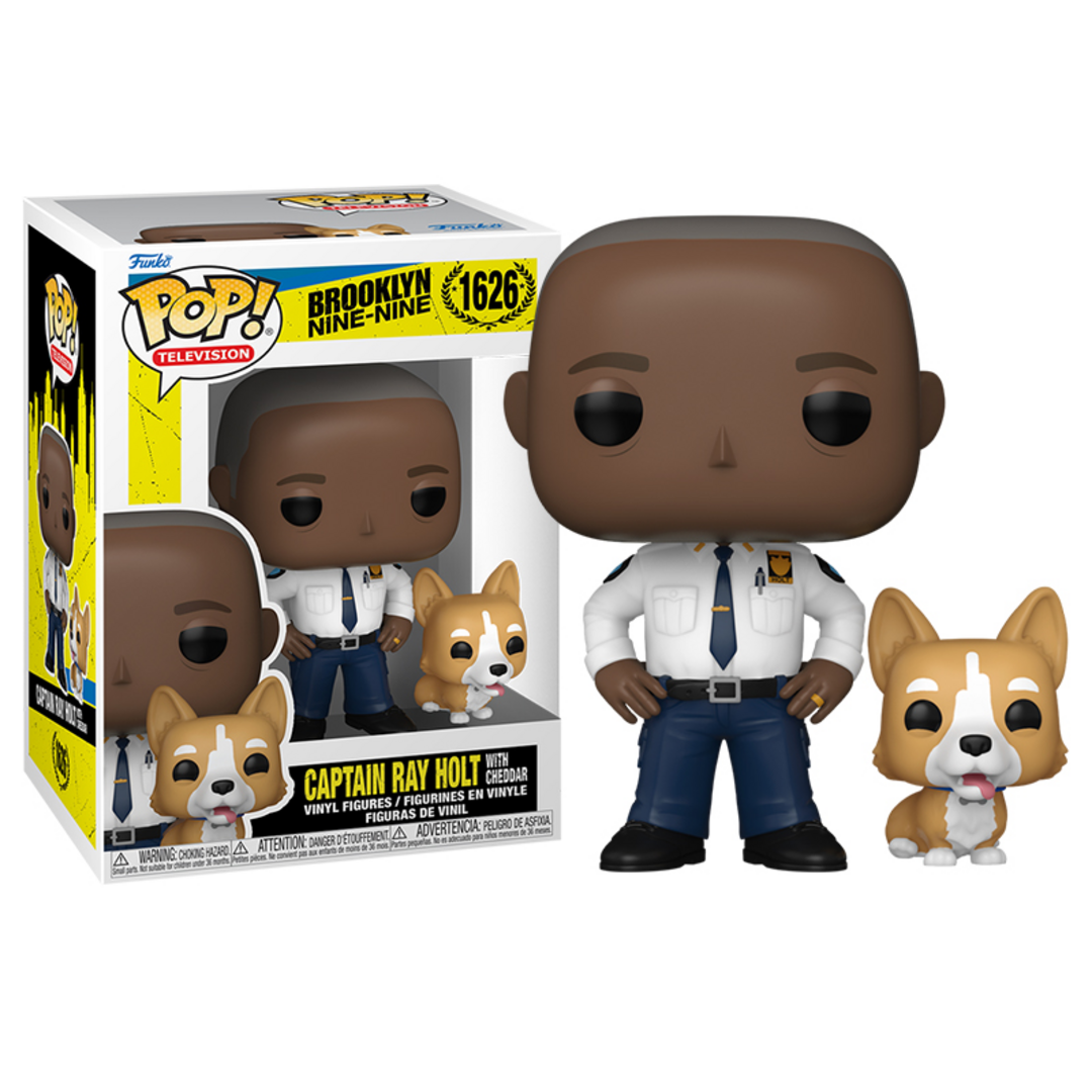 Brooklyn 99 - pop captain holt with cheddar