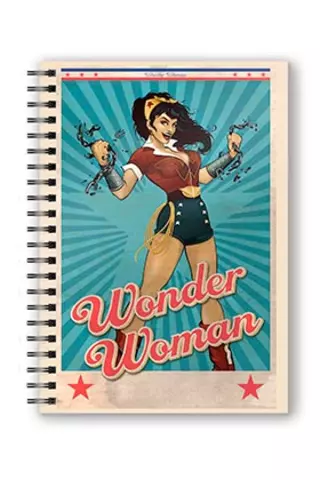 Libreta Espiral Wonder Woman Cadenas Universo Dc