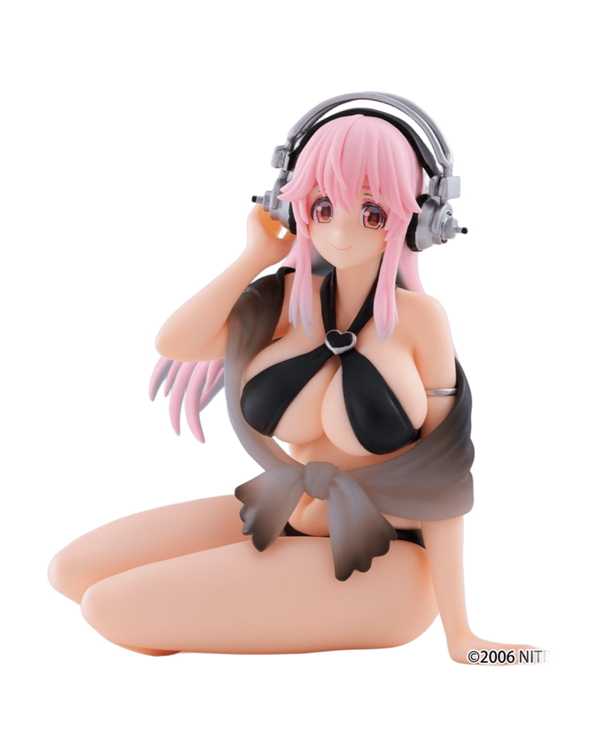 Figura Super Sonico Swimsuit Black Color Ver. Noodle Stopper Furyu