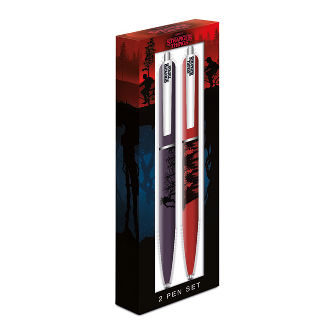 Stranger things - pack 2 bolígrafos premium