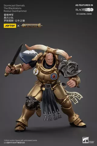 Reservar Figura Rostus Oxen Hammer Warhammer Age of Sigmar Stormcast Eternals The Blacktalons 20 cm Figuras Estándar