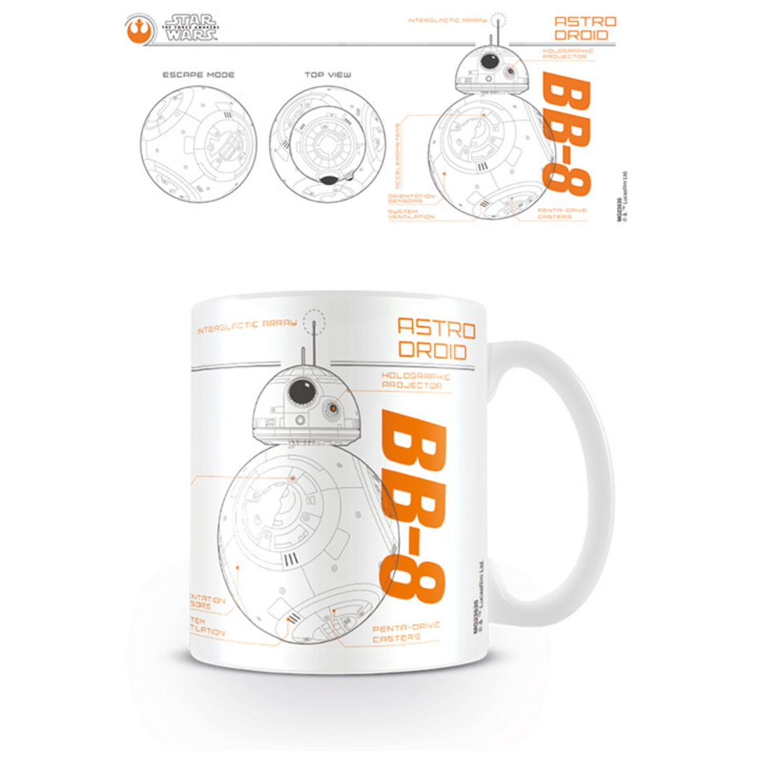 Star Wars (Episode 7) - Taza 320 ml Bb8 Sketch