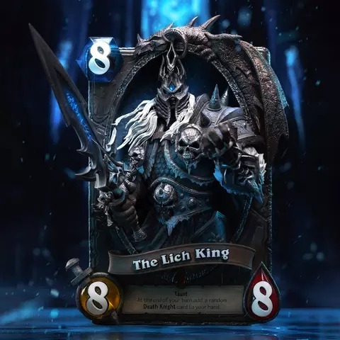 Reservar Figura Rey Exánime Hearthstone 3D Art Frame HEX Collectibles Figuras Estándar