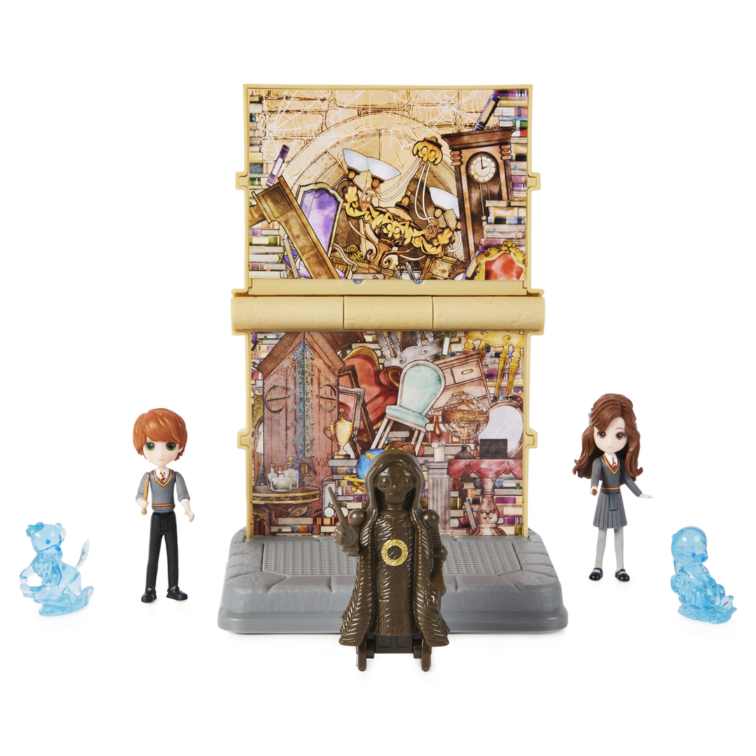 Escenario Harry Potter Magical Minis Sala De Los Menesteres Hermione & Ron