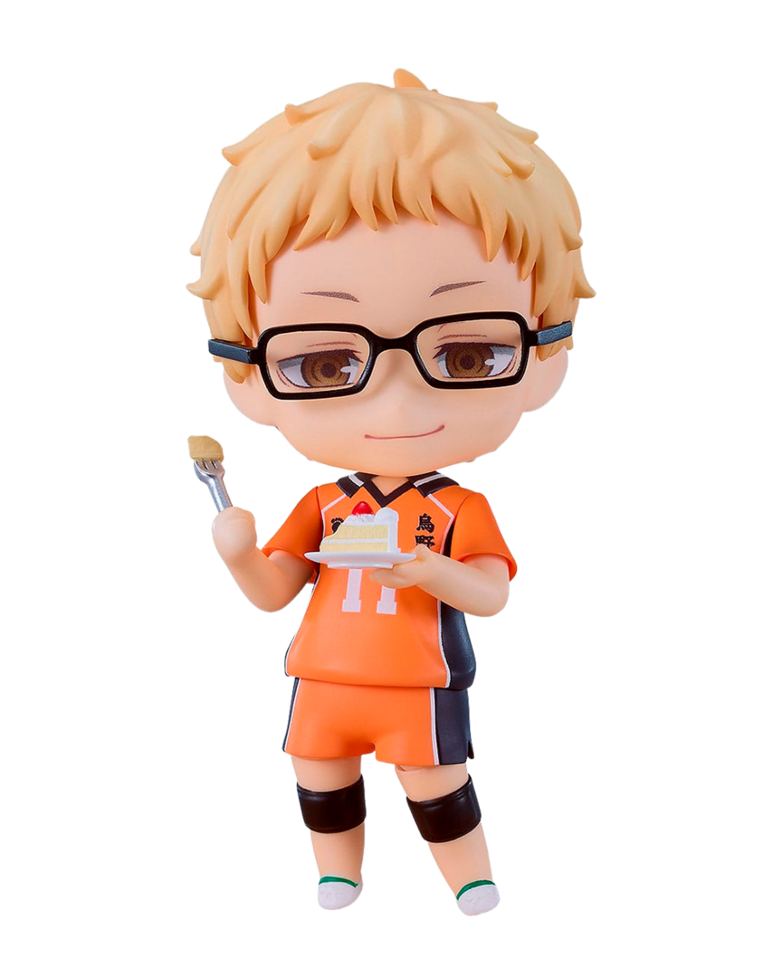 Haikyu!! figura nendoroid kei tsukishima: the new karasuno ver. 10 cm