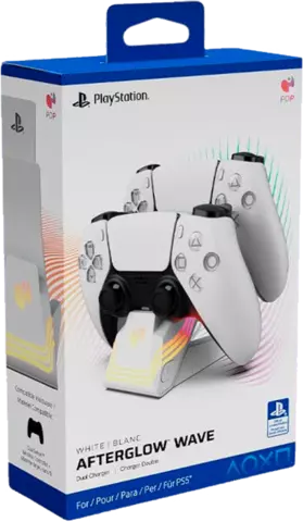 Comprar Afterglow Wave Cargador Dual Blanco PS5