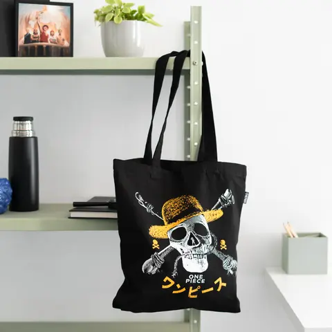 Comprar Bolso De Tela One Piece Netflix - Jolly Roger 