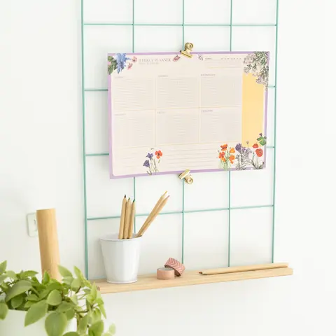 Comprar Bloc Planificador Semanal A4 Wild Flowers Ingles 