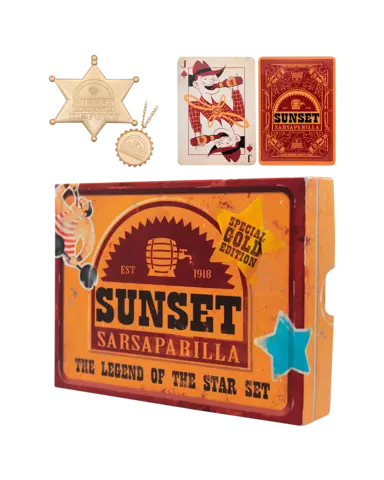 Set Sunset Sarsaparilla Legend of the Star Fallout Edición Dorada Limitada Fanattik