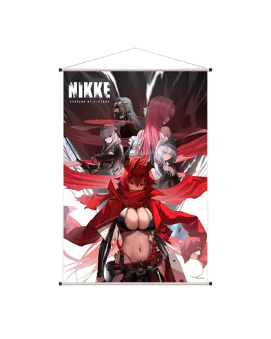 Póster de Tela Red Hood, Snow White, Scarlet, Dorothy & Rapunzel Goddess of Victory Nikke Sakami Merchandise 60x90cm