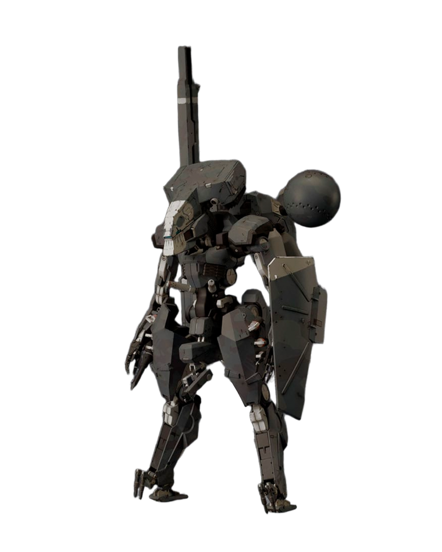 Figura model kit metal gear sahelantrhopus metal gear solid v black ver. 1/100 kotobukiya