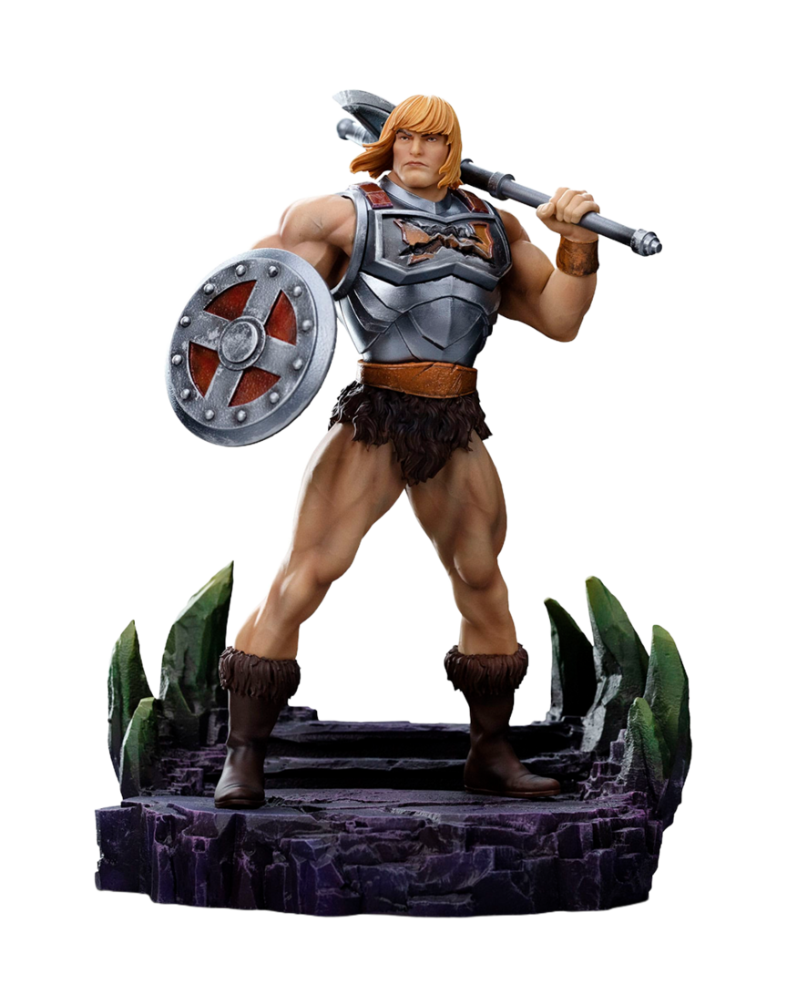 Estatua he-man battle armor version masters of the universe 1/10 iron studios 23 cm