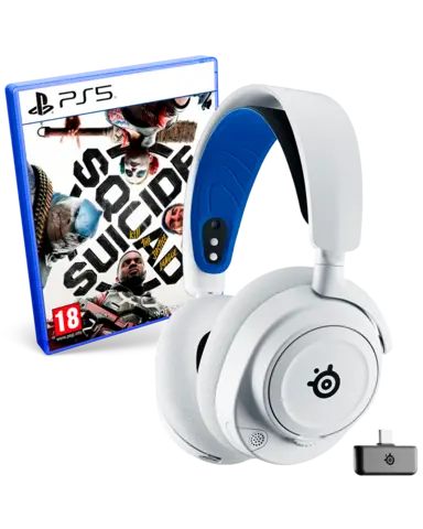 Reservar Auriculares Gaming Arctis Nova 7P Inalámbricos Blancos Steelseries + Suicide Squad: Kill the Justice League PS5 Pack Suicide Squad