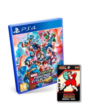 Marvel vs. Capcom Fighting Collection: Arcade Classics + Pin M. Bison Street Fighter Oficial