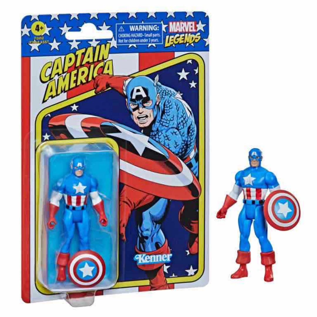 Capitan America Figura 9.5 cm Marvel Legends Retro F26525X0