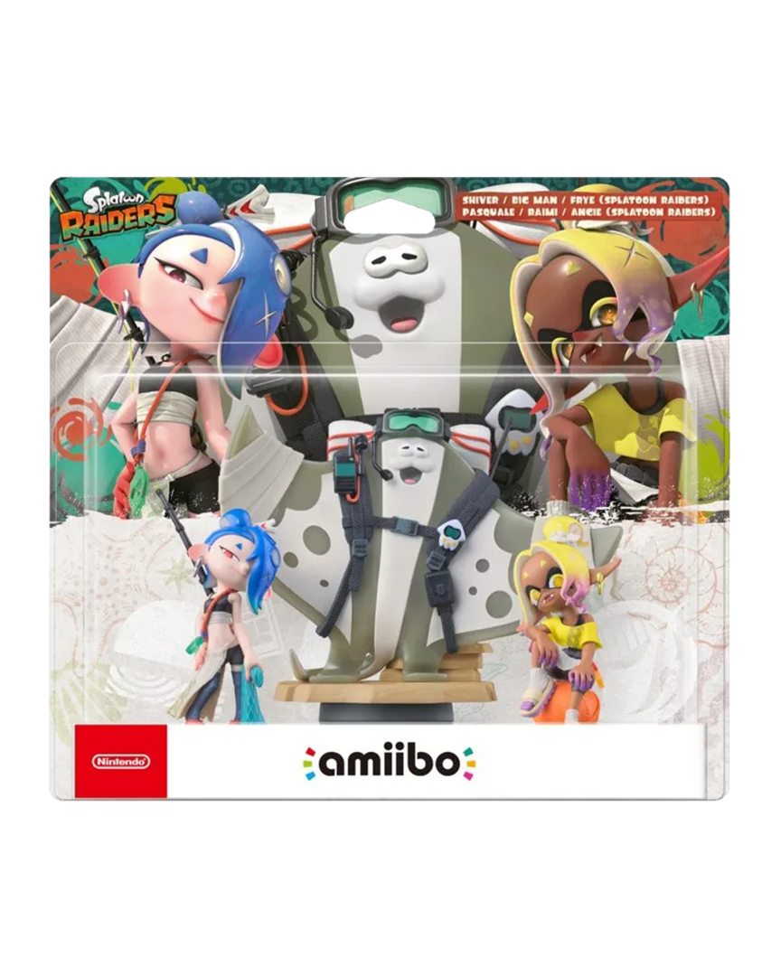 Amiibo Splatoon Raiders Bigman/Shiver/Frye (Colección Splatoon)