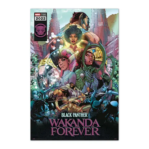 Comprar Poster Marvel Black Panther Wakanda Forever Comic 