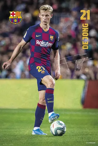 Comprar Poster Fc Barcelona 2019/2020 De Jong 