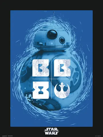 Comprar Print 30X40 cm Star Wars Episodio Ix Bb-8 Blue 