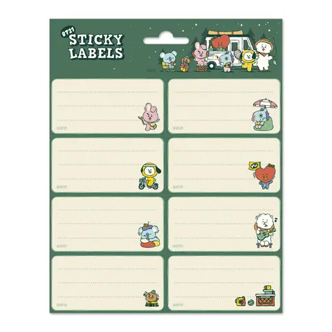 Comprar Etiquetas Adhesivas BT21 Outdoor Weekend 