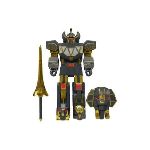 Comprar Figura Reaction Mighty Morphin Power Rangers Megazord Dorado Y Negro Figuras