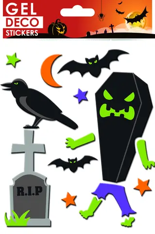 Comprar Pegatinas Gel Deco Halloween Lapida 