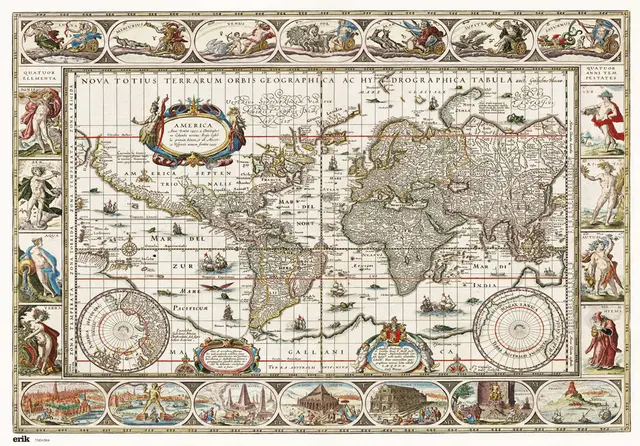 Comprar Vade Mapa Del Mundo Antiguo 