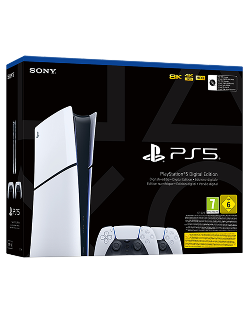 Consola ps5 modelo slim digital + 2 mandos dualsense