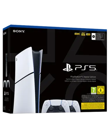 Comprar Consola PS5 Modelo Slim + 2 Mandos DualSense PS5 Chassis D Digital