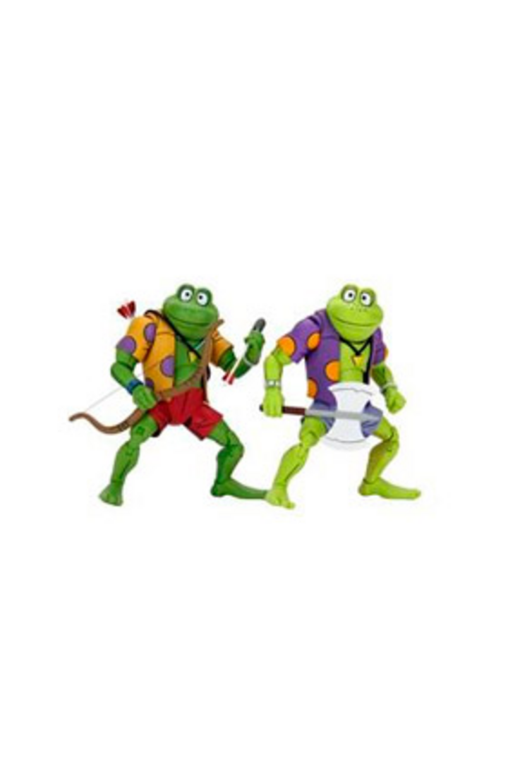 Ranas Genghis & Rasputin Pack 2 Figuras 18 cm Scale Action Figure Tmnt Cartoon Re-Run