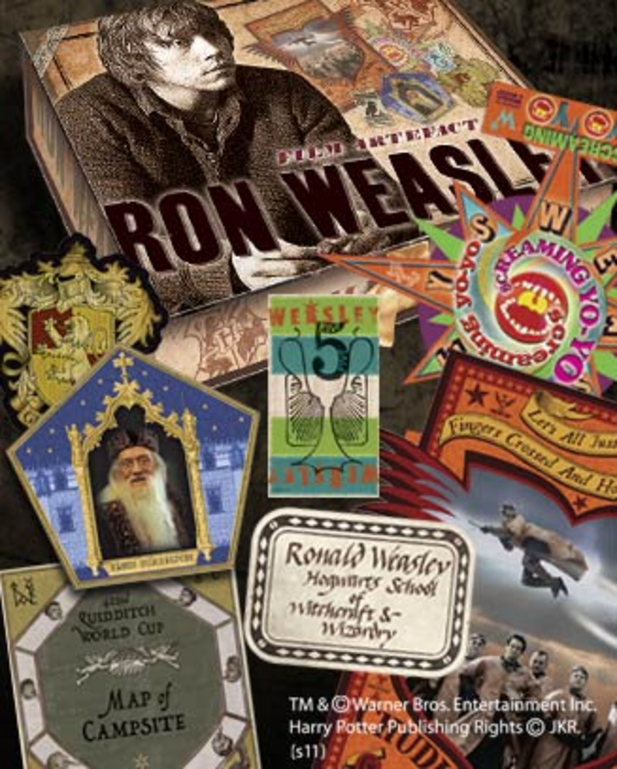 Ron weasley caja de artefactos, harry potter re-run