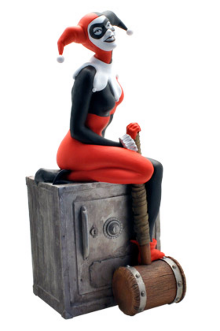 Harley Quin En Caja Fuerte Hucha Pvc Dc Comics