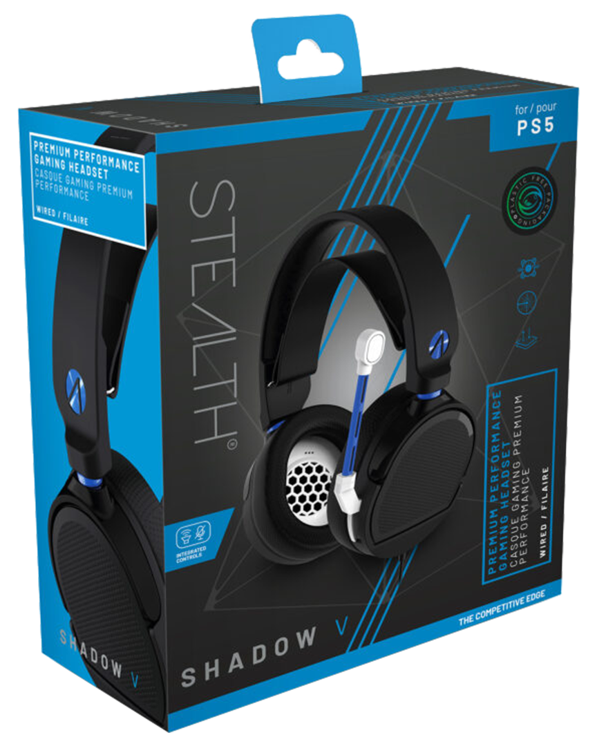 Auriculares Gaming Shadow V Stealth Negros