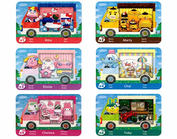 Comprar Pack 6 Tarjetas amiibo Animal Crossing/Hello Kitty Figuras amiibo screen 2