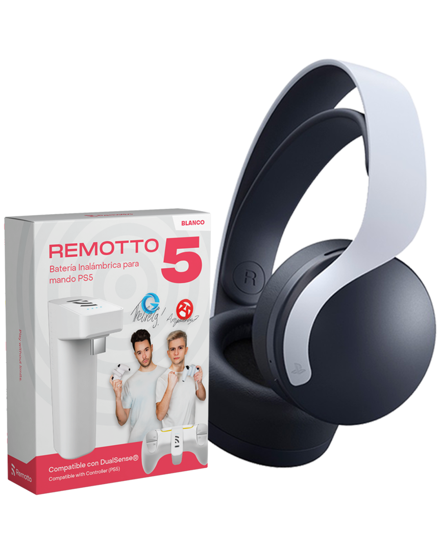 Auriculares Sony Pulse 3D + Remotto Battery para DualSense PS5