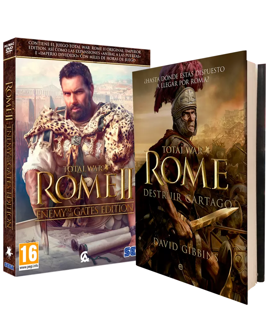 Comprar Total War Rome II: Edición at the + Novela Total War Rome Destruir - PC, xtralife | xtralife