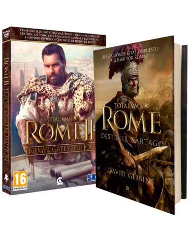 Comprar Total War Rome II: Edición Enemy at the Gate + Novela Total War Rome Destruir Cartago PC Edición xtralife