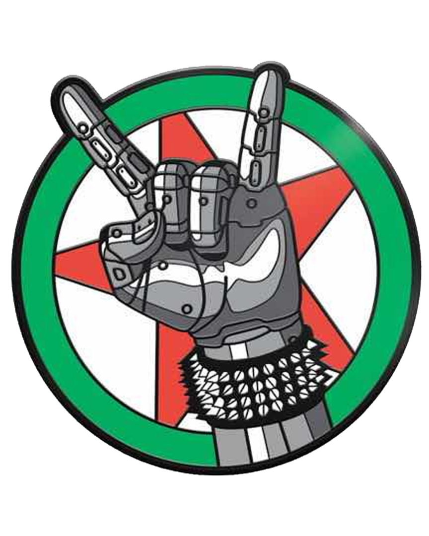 Emblema silverhand iman 5 cm cyberpunk 2077