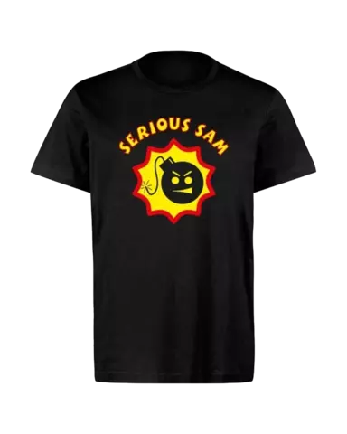 Comprar Camiseta Negra Logo Serious Sam Talla S Talla S