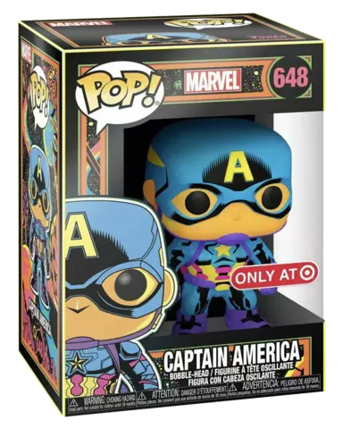 Comprar Figura POP! Capitán America Edición Especial Black Light Figuras Estándar