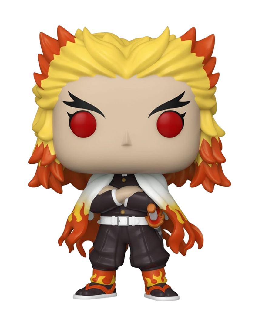 Figura pop! kyojuro rengoku demon slayer: kimetsu no yaiba 9cm