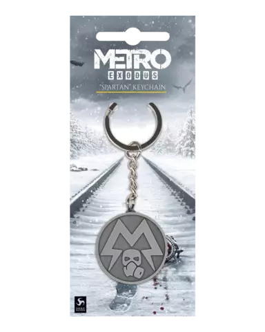 Llavero Metro Exodus Spartan logo
